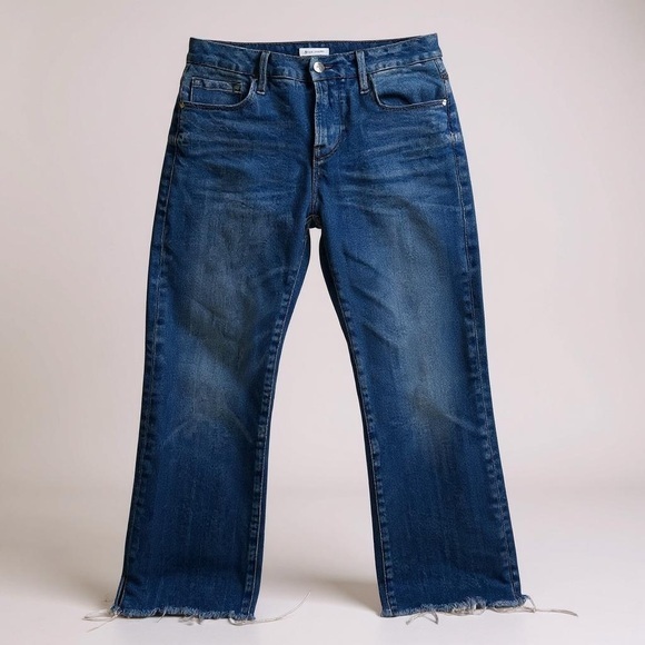 Frame Le Mini Boot Mid Rise Jeans - Picture 1 of 7